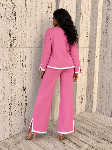 Knit Top & Pants Set