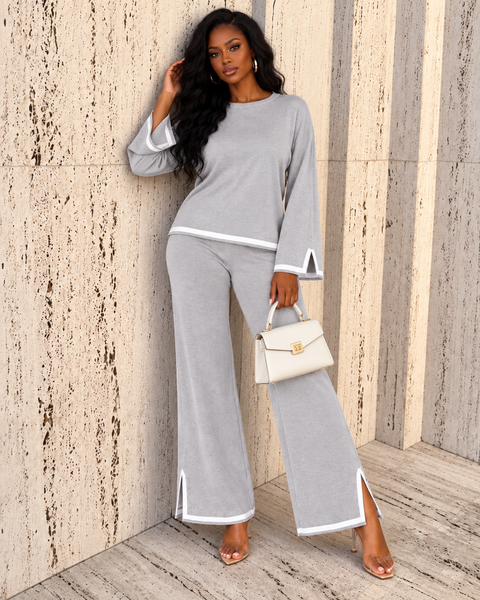 Knit Top & Pants Set
