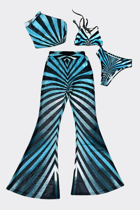 Bikini & Pants With Scarf