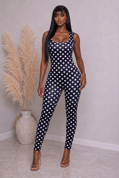 Polka Dot Tank Jumpsuit