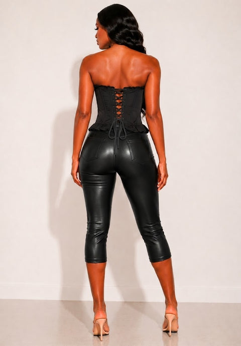 Lace Down Eyelets Corset