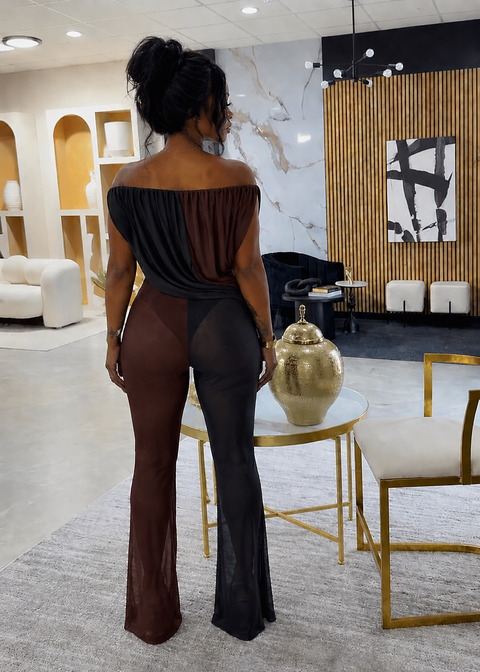 Mesh Bodysuit & Pants Set
