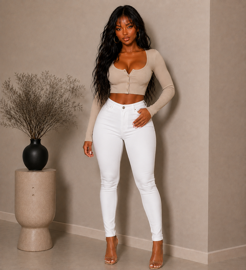 High Waist Stretch Pants