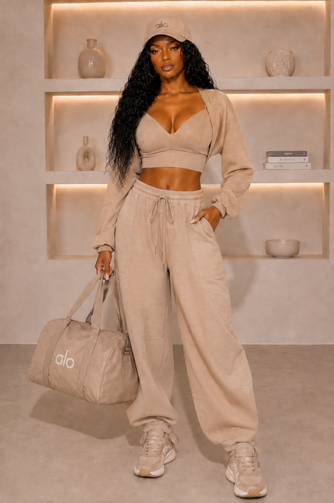 Bra Top With Bolero & Pants Set
