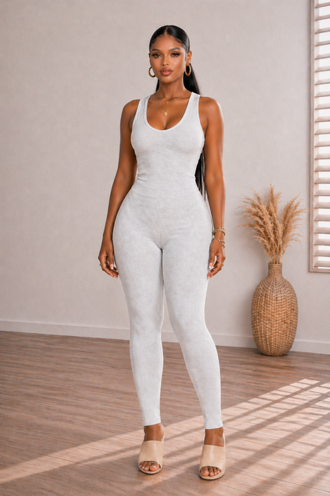 Plain Tank Jumpsuit