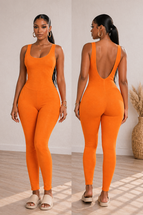 Plain Tank Jumpsuit