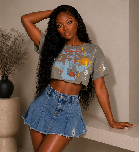 Graphic Crop Tee