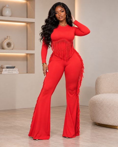 Fringe Top & Pants Set