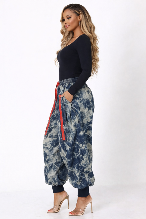 Washed Denim Jogger