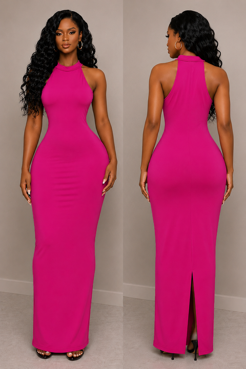 Soft Fabric Sleeveless Long Dress