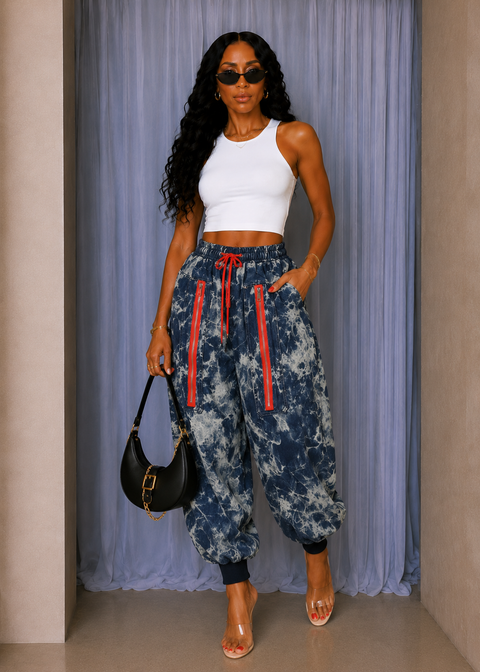 Washed Denim Jogger