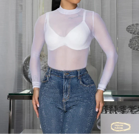Mesh LS Bodysuit