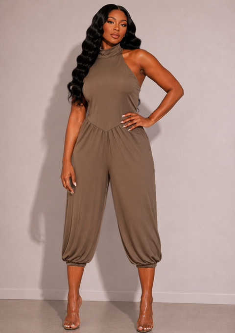 Halter Capri Jumpsuit