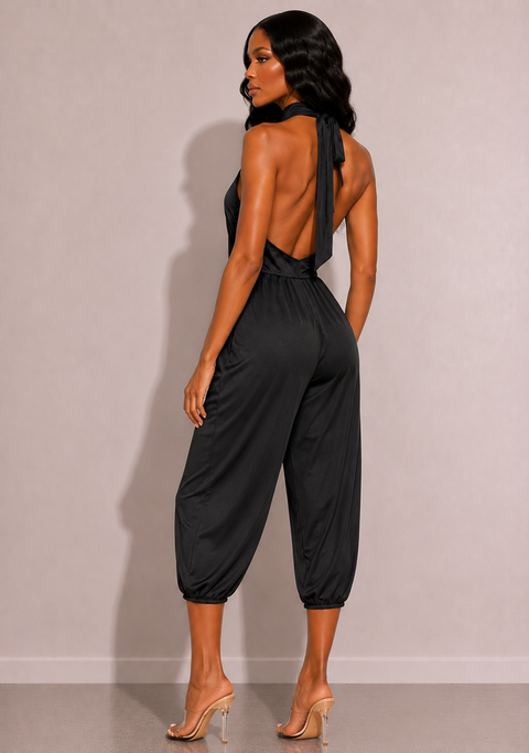 Halter Capri Jumpsuit