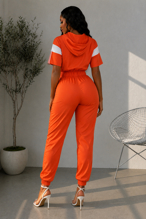 Windbreaker Hoodie Jumpsuit