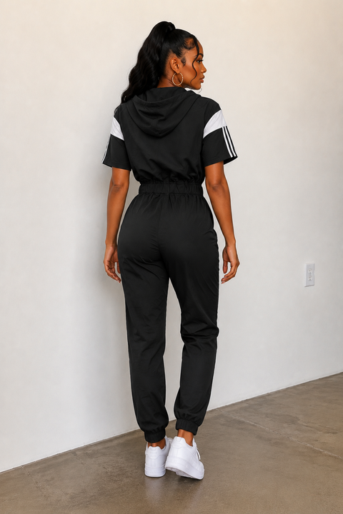 Windbreaker Hoodie Jumpsuit