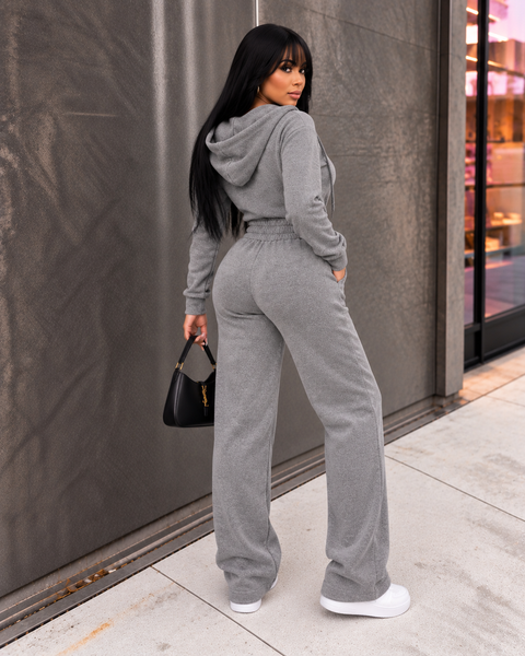 Fleece Hoodie Jumpsuit