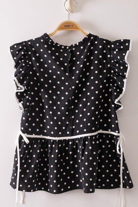 Polka Dot Sleeveless Top