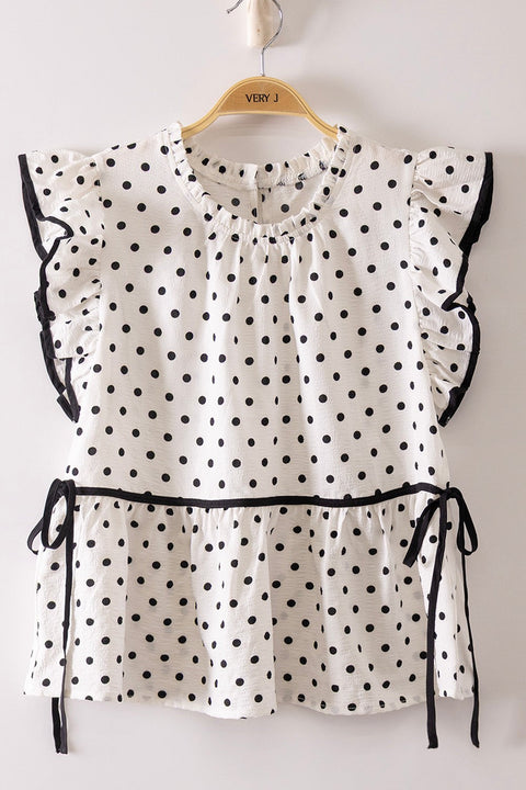 Polka Dot Sleeveless Top