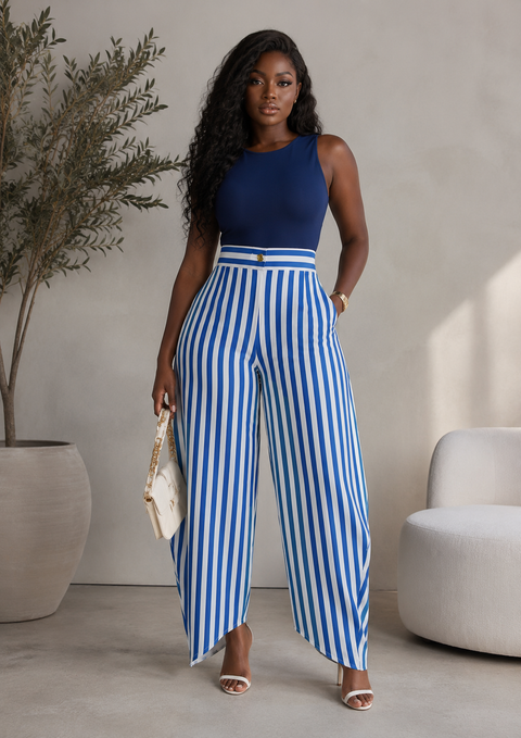Stripe Baggy Pants