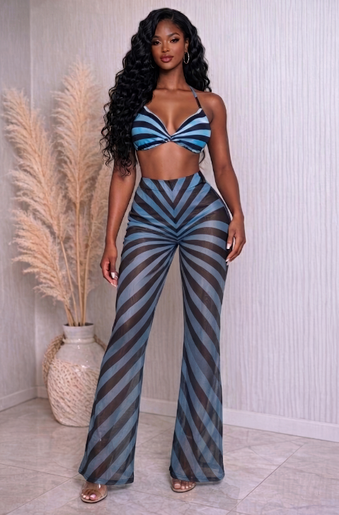 Bikini & Pants With Scarf