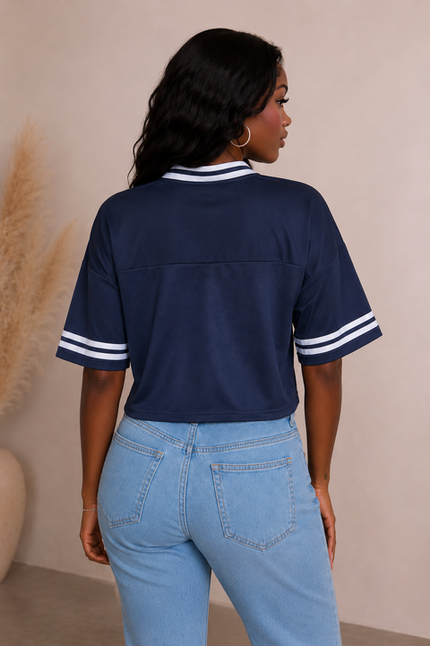 New York Jersey Crop Top