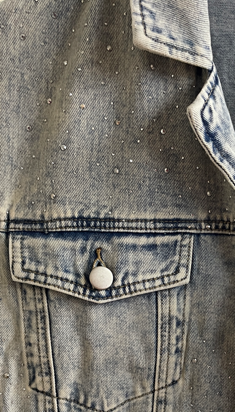 All Stone Split Long Vest Jacket