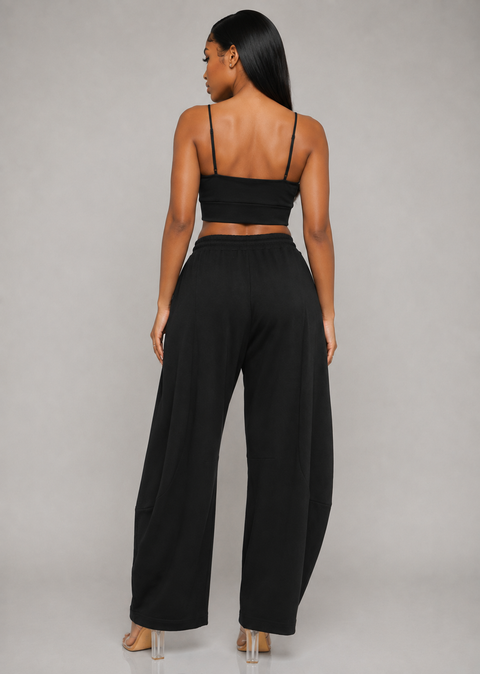 Bra Top With Bolero & Pants Set