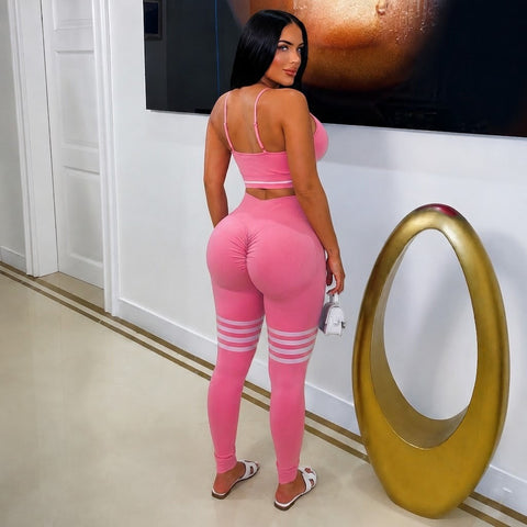 Seamless Bra Cup Top & Leggings Set
