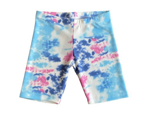 Light Color Tye Dye Biker Shorts