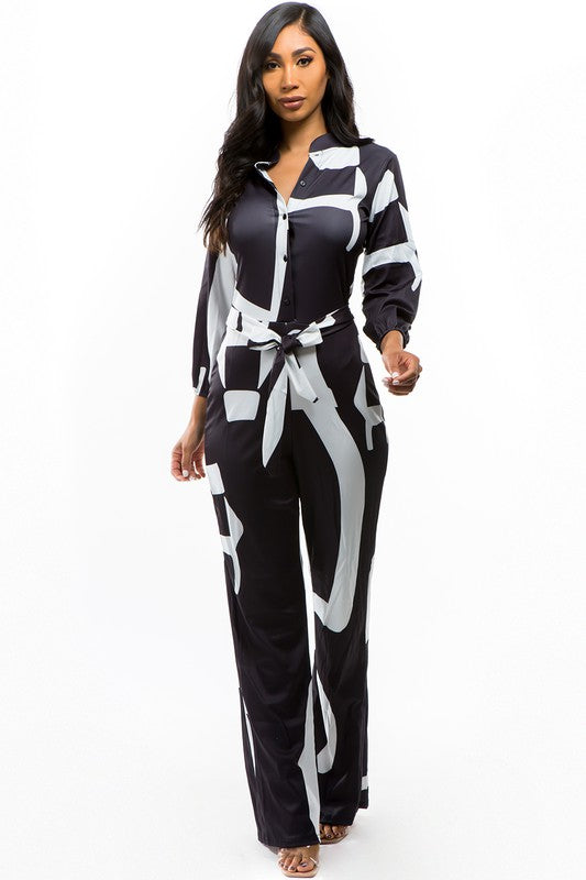 Black and White Jumpsuit