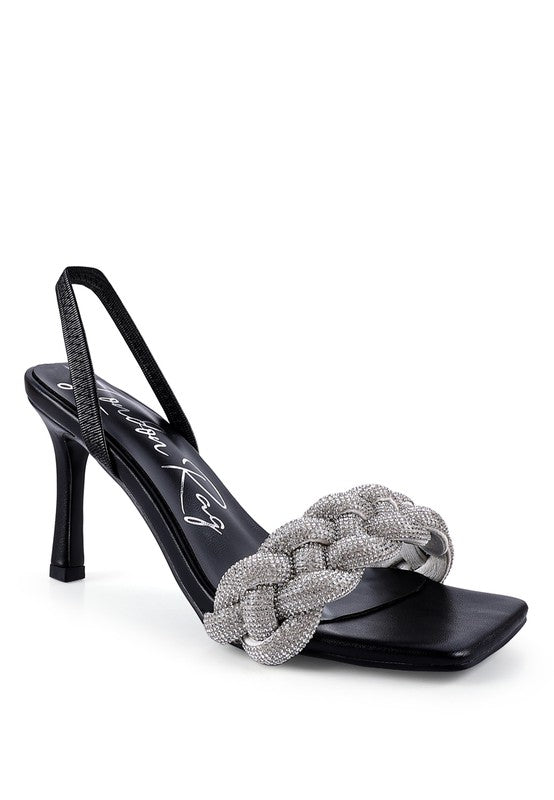 High Social Sandal with Braided Strap