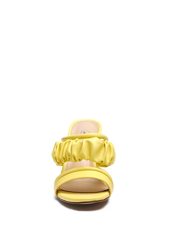 GENESIS BLOCK HEEL STRAPPY SANDALS