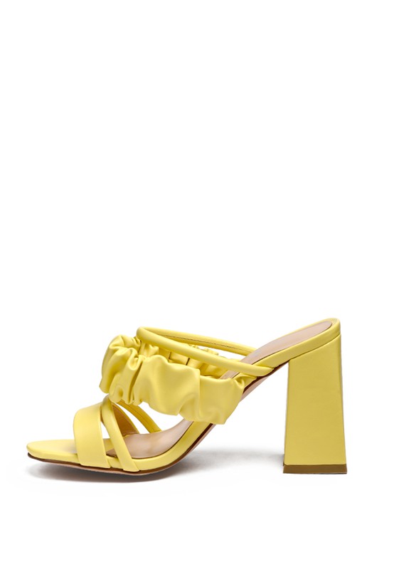 GENESIS BLOCK HEEL STRAPPY SANDALS