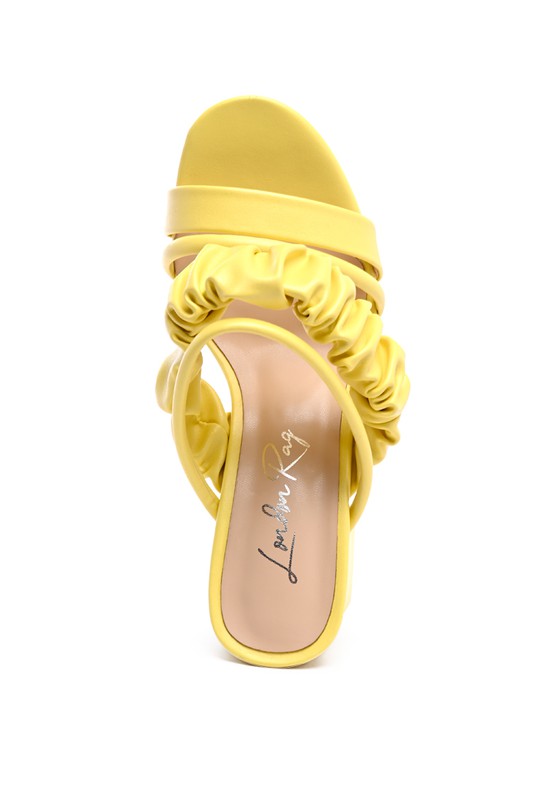 GENESIS BLOCK HEEL STRAPPY SANDALS