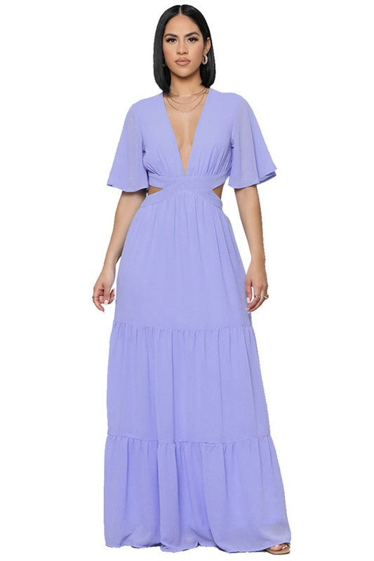 Sexy Chiffon Maxi Dress