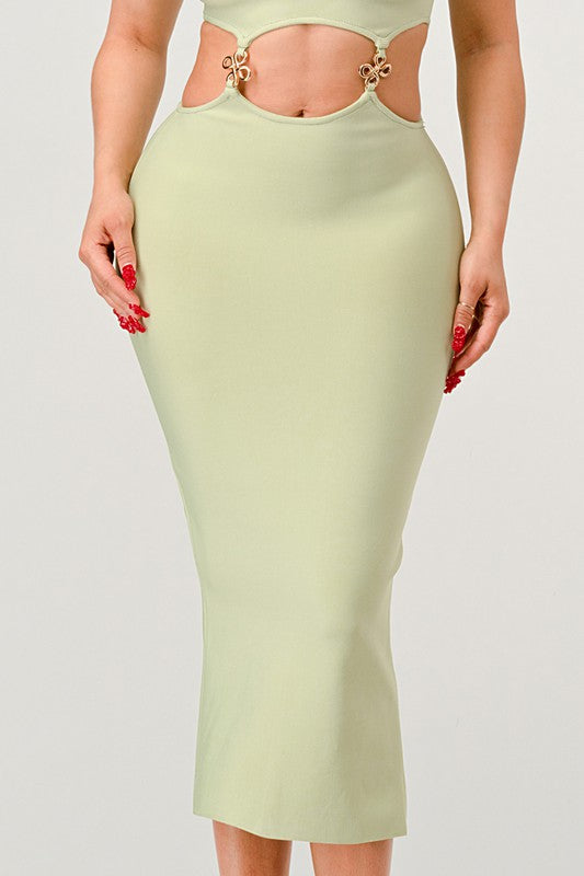 STRAPLESS PARTY BADNAGE DRESS