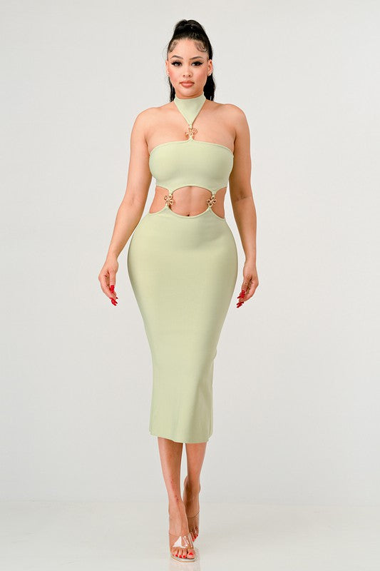 STRAPLESS PARTY BADNAGE DRESS