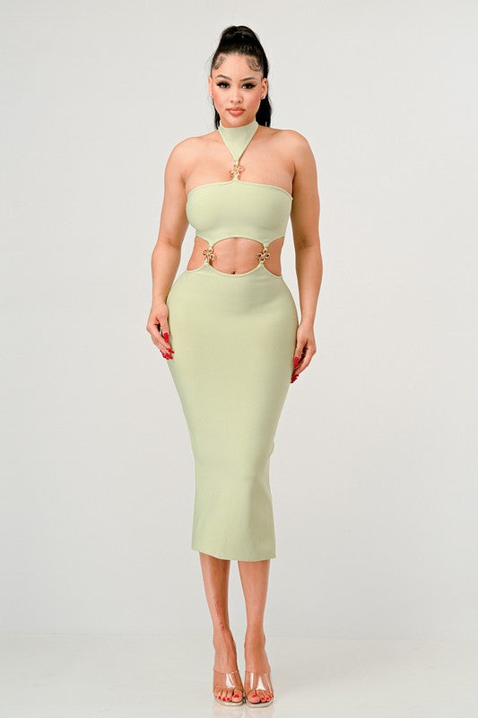 STRAPLESS PARTY BADNAGE DRESS