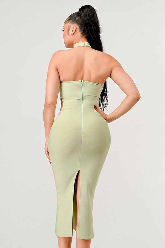 STRAPLESS PARTY BADNAGE DRESS