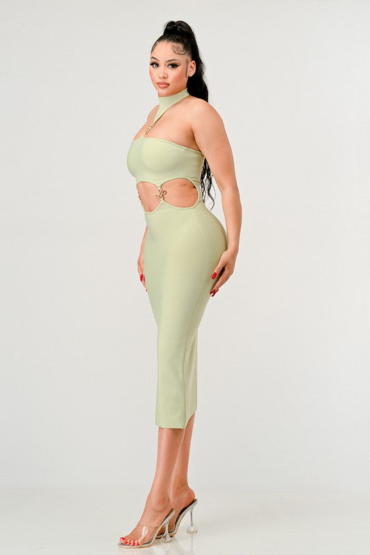 STRAPLESS PARTY BADNAGE DRESS