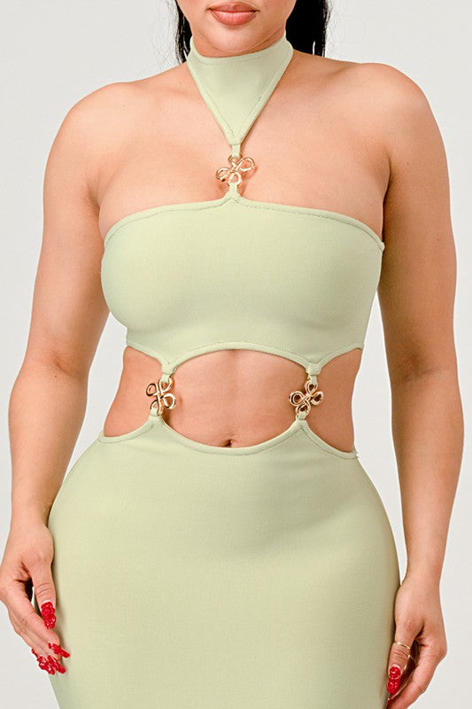 STRAPLESS PARTY BADNAGE DRESS