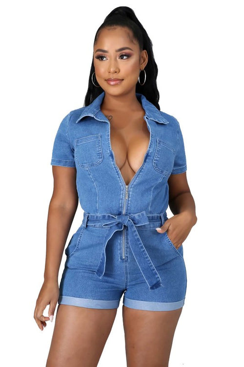 Light Blue Romper
