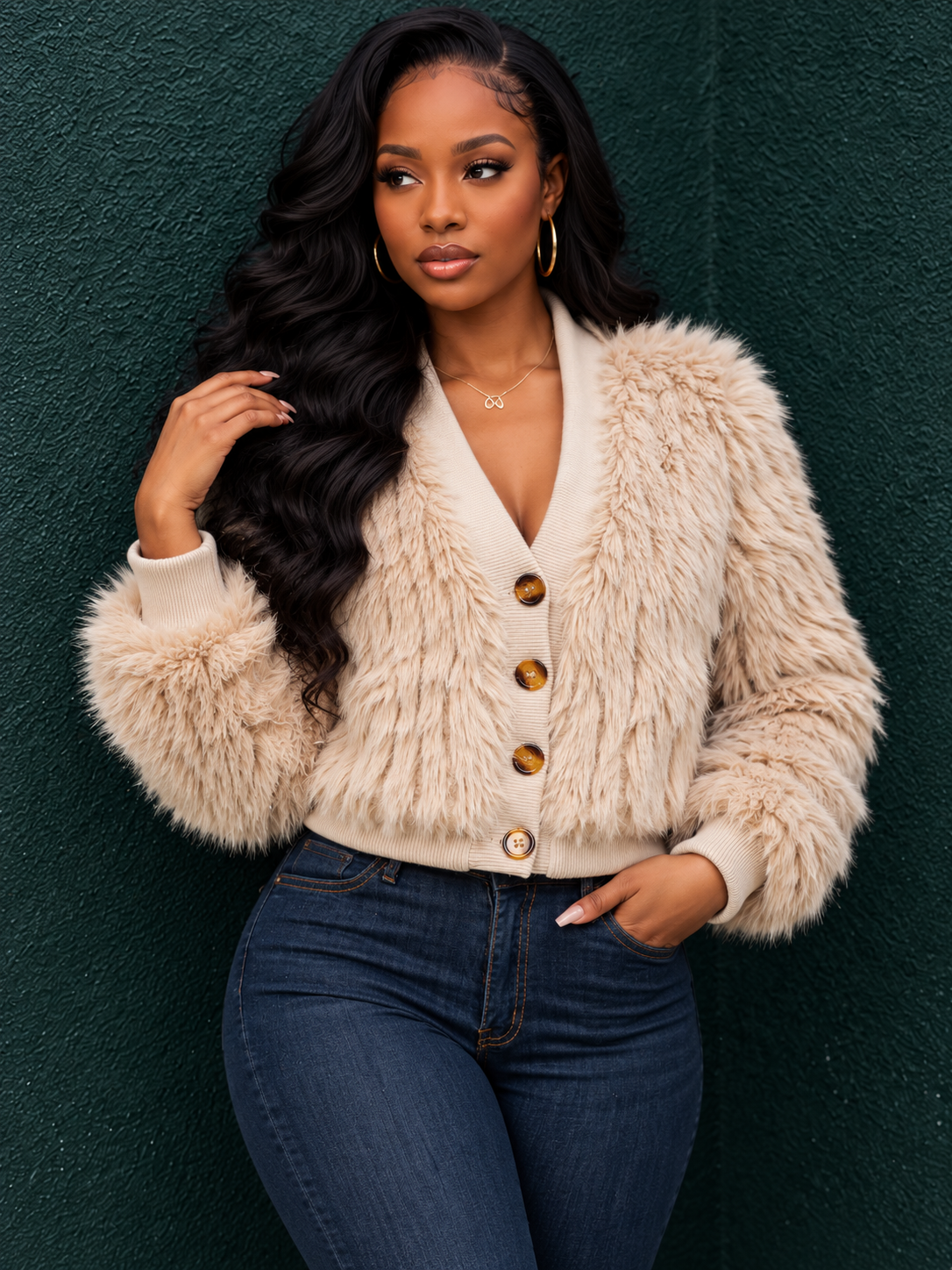 Faux Fur Jacket