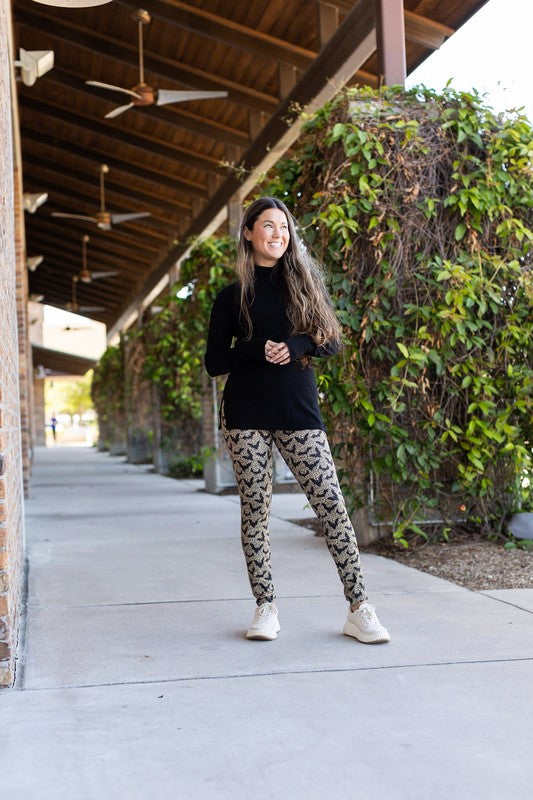 The Bianca Leopard Bat Leggings