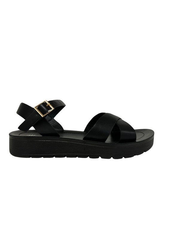 Vera Metallic Comfortable Sandals - Flat
