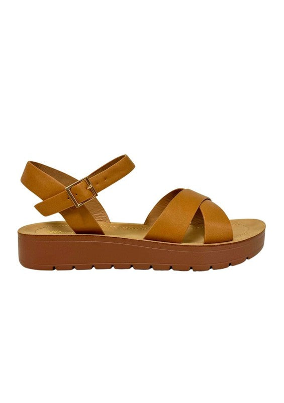 Vera Metallic Comfortable Sandals - Flat