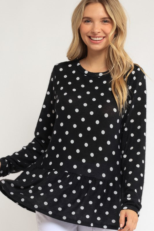 Polka Dot Tunic Top