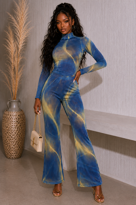 Mesh LS Bodysuit & Pants Set