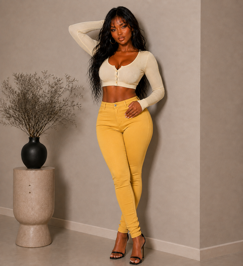 High Waist Stretch Pants